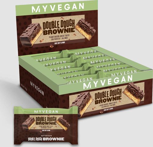 Myvegan  Vegan Double Dough Brownie - 12 x 60g - Arašídové máslo