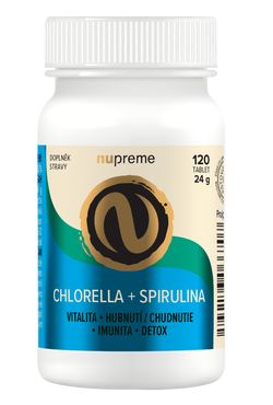 Chlorella + Spirulina 120tbl BIO NUPREME