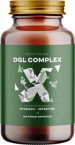 BrainMax DGL Complex (Deglycyrrhizinovaná lékořice), 100 rostlinných kapslí