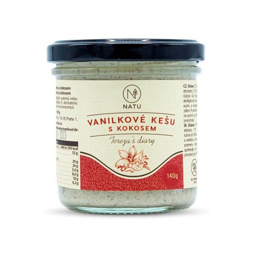 NATU - Vanilkové kešu s kokosem, 140 g