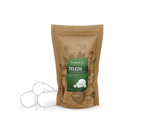 Protein&Co. Železo (fumarát železnatý) - 90 kapslí