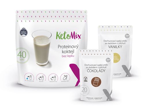 KetoMix Proteinový koktejl (40 porcí) 1200g