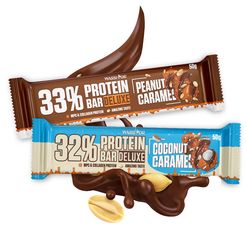 Protein Bar DeLuxe - Proteinová tyčinka 18x50g Caramel Peanuts