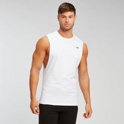 Myprotein  MP Essentials Drop Armhole Tank - Bílý - L