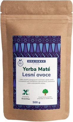 Votamax BrainMax Pure Organic Yerba Maté - Lesní ovoce, 500 g