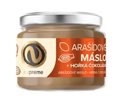 Arašídové máslo s hořkou čokoládou 220g NUPREME