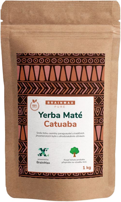 Votamax BrainMax Organic Yerba Maté - Catuaba, 1000 g