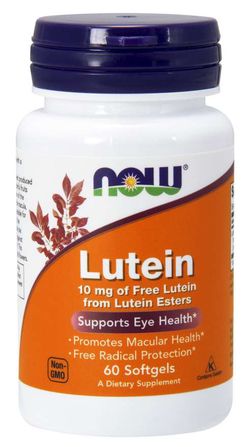 NOW® Foods NOW Lutein. 10 mg (zdraví očí), 60 softgel kapslí