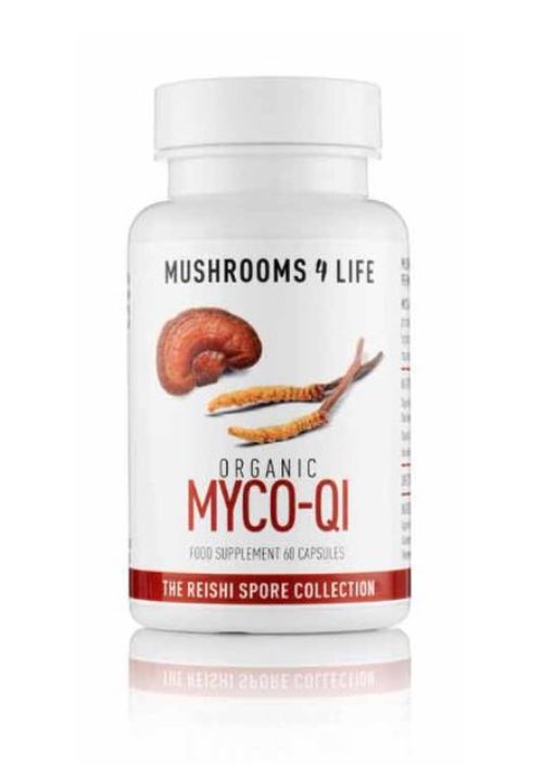 Mushrooms 4 Life BIO MYCO-QI Reishi a Cordyceps, 60 kapslí
