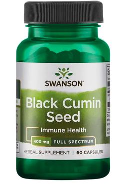 Swanson Black Seed Cumin (černucha setá), 400 mg, 60 kapslí