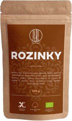 BrainMax Pure Rozinky BIO, 500g *CZ-BIO-001 certifikát