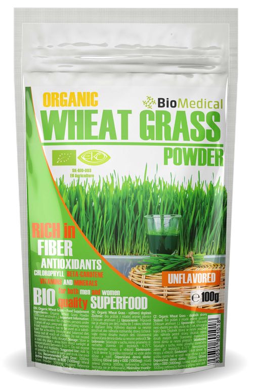 Organic Wheat Grass - Bio mladá zelená pšenice 100g