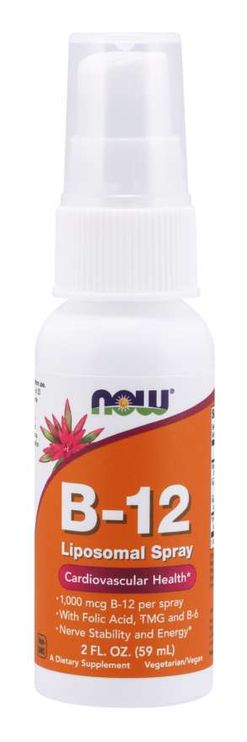 NOW® Foods NOW - Liposomal Vitamin B12 59ml sprej (Lipozomální vitamín B12)
