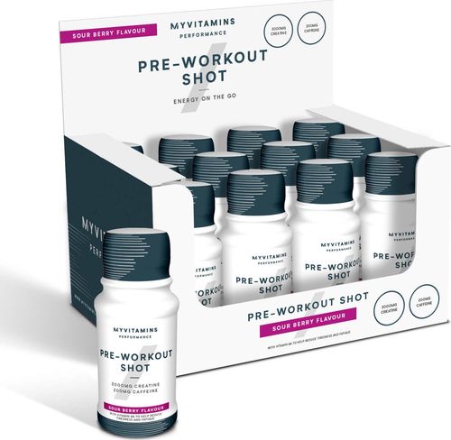Myvitamins  Pre-Workout Shot - 60ml - Sour Berry