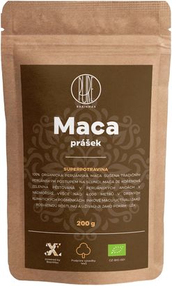 BrainMax Pure Maca BIO prášek, 200 g *CZ-BIO-001 certifikát