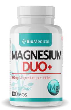 Magnesium DUO+ - BioMedical 100 tab