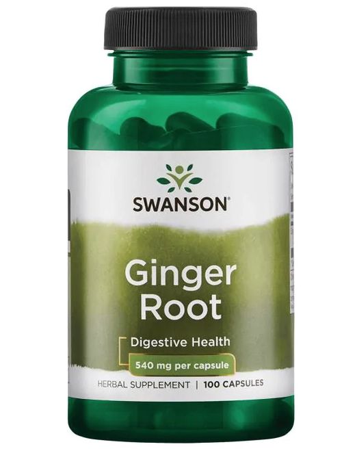 Swanson Ginger Root (kořen zázvoru), 540 mg, 100 kapslí