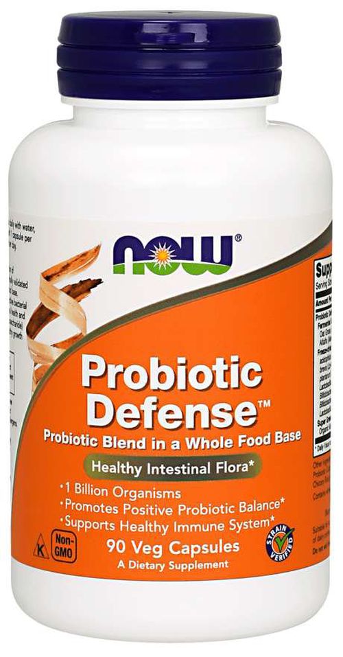 NOW® Foods NOW Probiotic Defense, 90 rostlinných kapslí