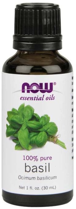 NOW® Foods NOW Essential Oil, Basil oil (esenciální bazalkový olej), 30 ml