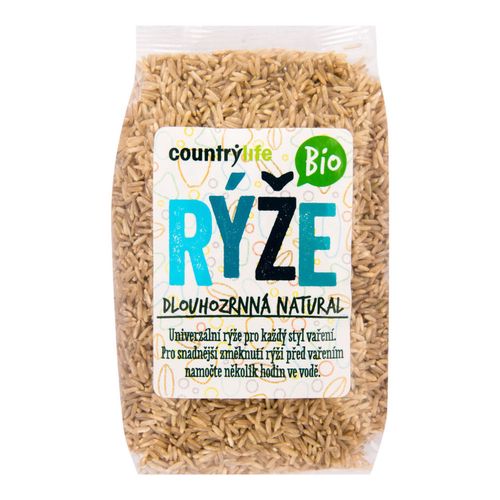 CountryLife - Rýže dlouhozrnná natural BIO, 500g