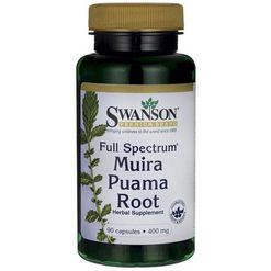 Swanson Muira Puama - kořen, 400 mg, 90 kapslí