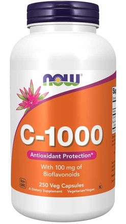 NOW® Foods NOW Vitamin C-1000 s bioflavonoidy, 250 rostlinných kapslí