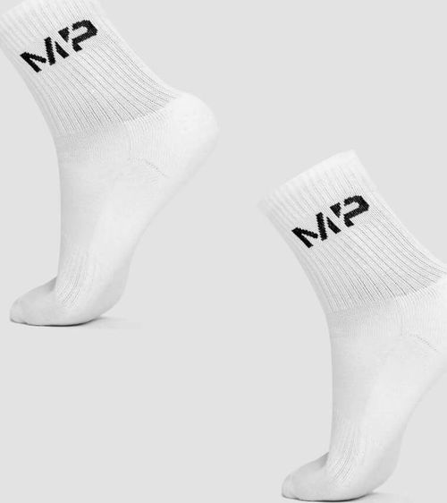MP  Pánské Crew ponožky - Bílé - UK 9-12