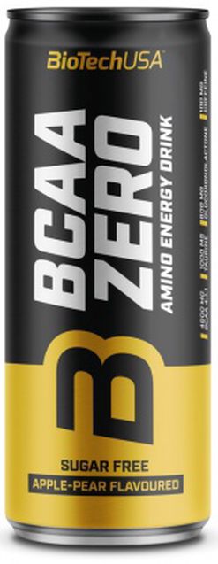 BioTech USA BCAA Zero Energy Drink 330 ml Příchuť: apple-pear