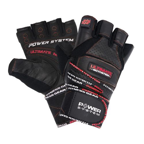 POWER SYSTEM Fitness rukavice ULTIMATE MOTIVATION Barva: Červená, Velikost: L