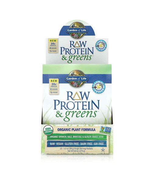 Garden of Life - RAW Protein &amp; Greens Organic - vanilka 28g (Vzorek)