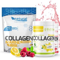 Collagen Premium - Hydrolyzovaný rybí kolagen 300g Stevia Apple Fresh