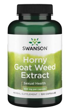 Swanson Horny Goat Weed Extract - Škornice, 500mg, 120 kapslí