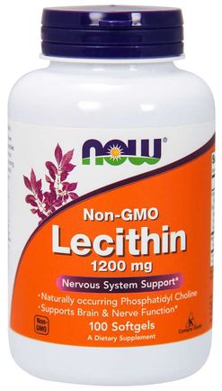 NOW® Foods NOW Sunflower Lecithin (slunečnicový lecitin), 1200 mg, 100 softgelových kapslí