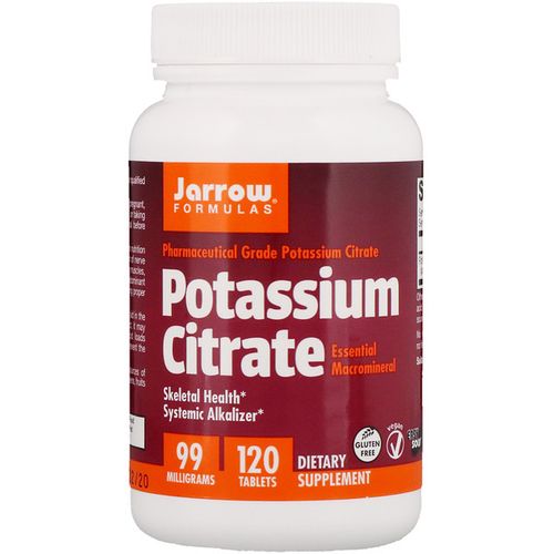 Jarrow Formulas Potassium Citrate (draslík), 99 mg, 120 kapslí
