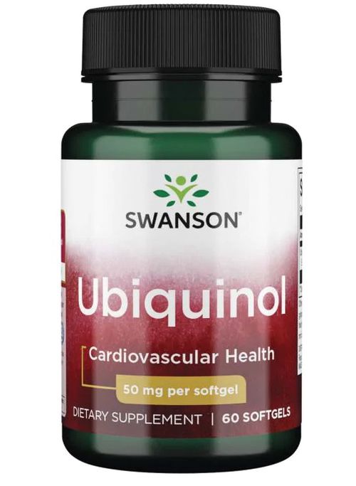 Swanson Ubiquinol, 50 mg, 60 kapslí