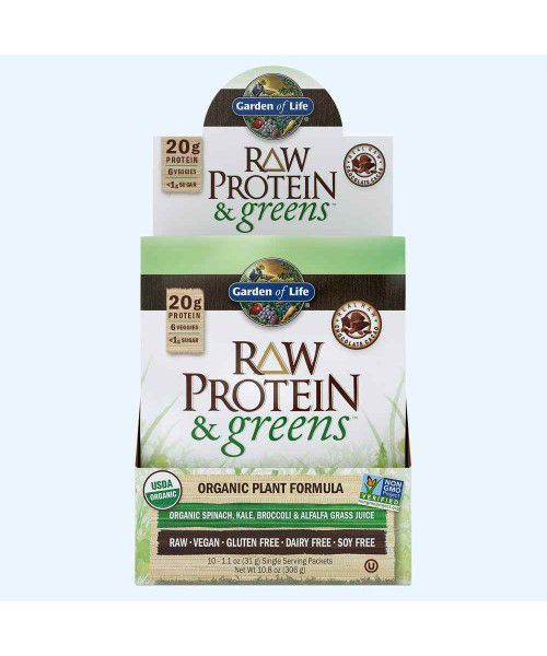 Garden of Life - RAW Protein &amp; Greens Organic - čokoláda 31g (Vzorek)