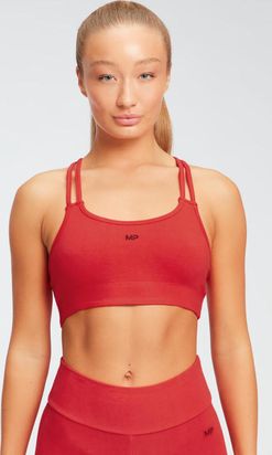 Myprotein  MP Essentials žerzejová podprsenka - Červená - XXL