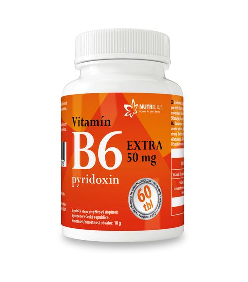 Vitamín B6 EXTRA 60 tbl Nutricius