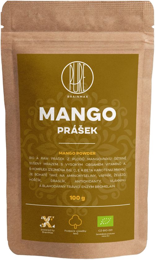 BrainMax Pure Mango BIO prášek, 100 g *CZ-BIO-001 certifikát