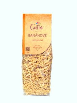 Gutini - Banánové těstoviny bezlepkové, bez kukuřičné mouky, 250 g