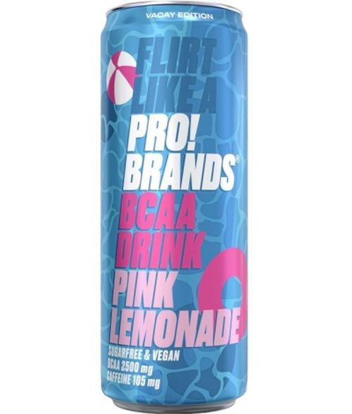 PRO!BRANDS – BCAA drink 330ml Pink Lemonade