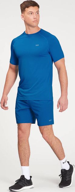 MP  MP Men's Graphic Running Short Sleeve T-Shirt - True Blue - XXXL