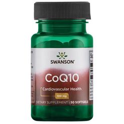Swanson CoQ10 (Koenzym Q10), 100 mg, 50 softgelových kapslí