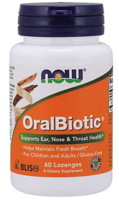 NOW® Foods NOW Pastilky OralBiotic®, 60 pastilek