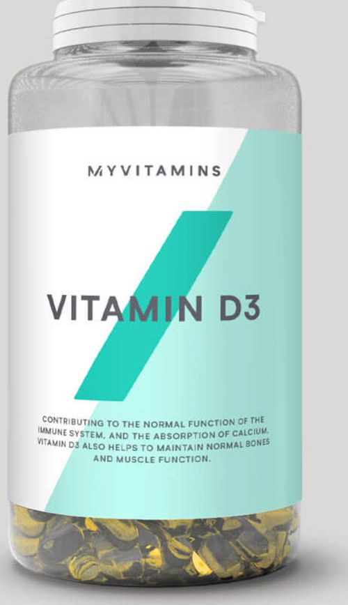 Myvitamins  Vitamin D3 Kapsle - 180Kapsle
