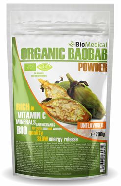 Organic Baobab Powder - Bio baobab prášek 200g