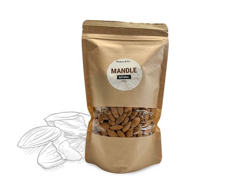 Protein&Co. Mandle natural neloupané Váha: 1000g