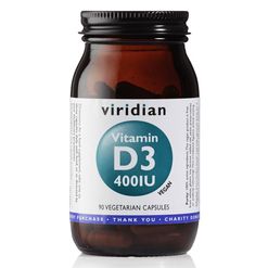 Viridian Vitamin D3 400IU 90 kapslí
