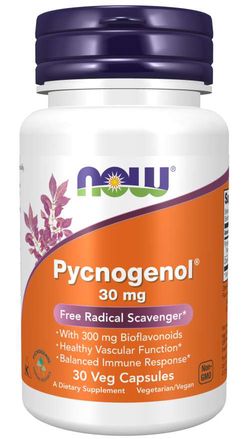 NOW® Foods NOW Pycnogenol, 30 mg, 30 rostlinných kapslí