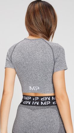 MP  MP Women's Curve Crop Short Sleeve T-Shirt - Grey - XL